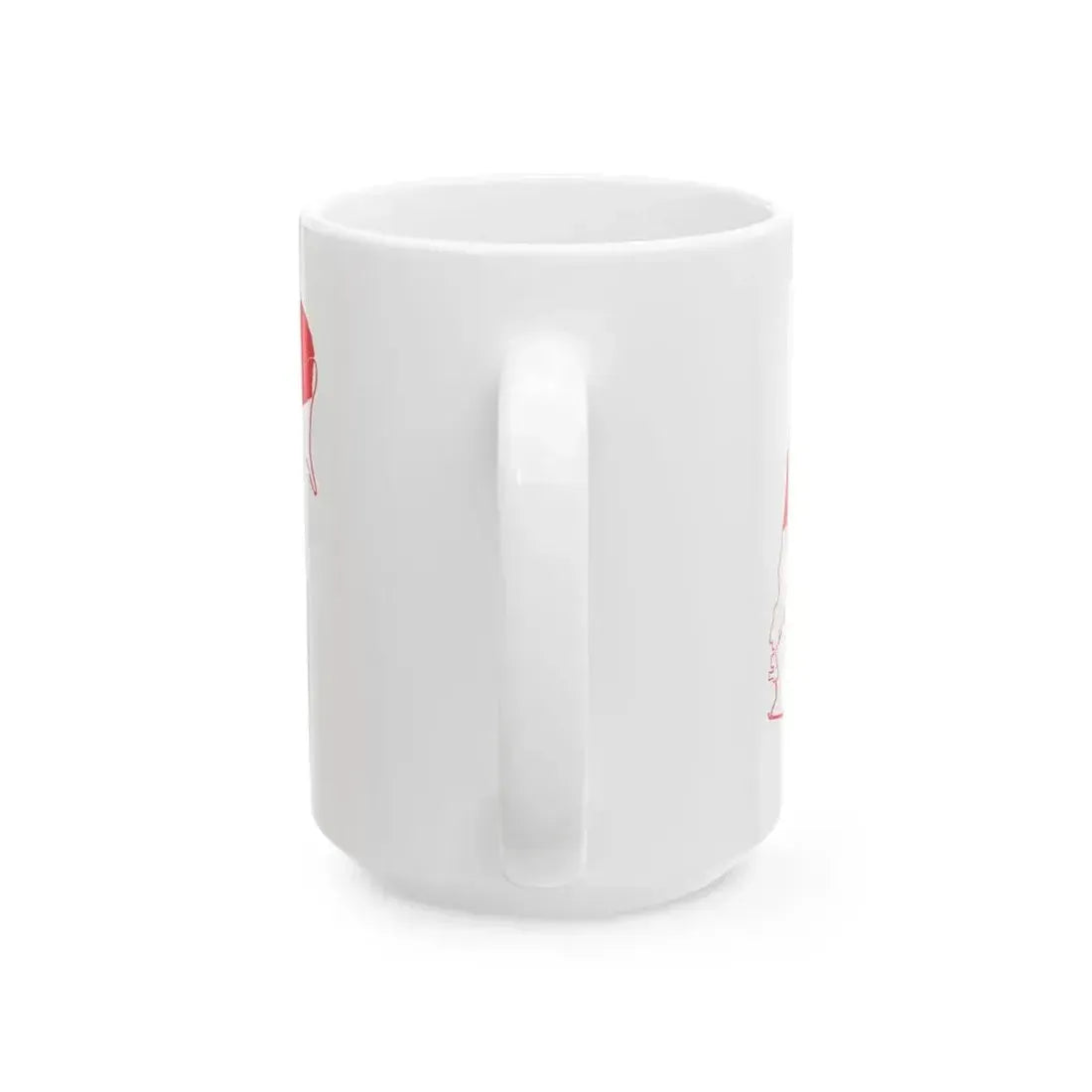 Flag map of Singapore (Singapore) White Coffee Mug - Go Mug Yourself