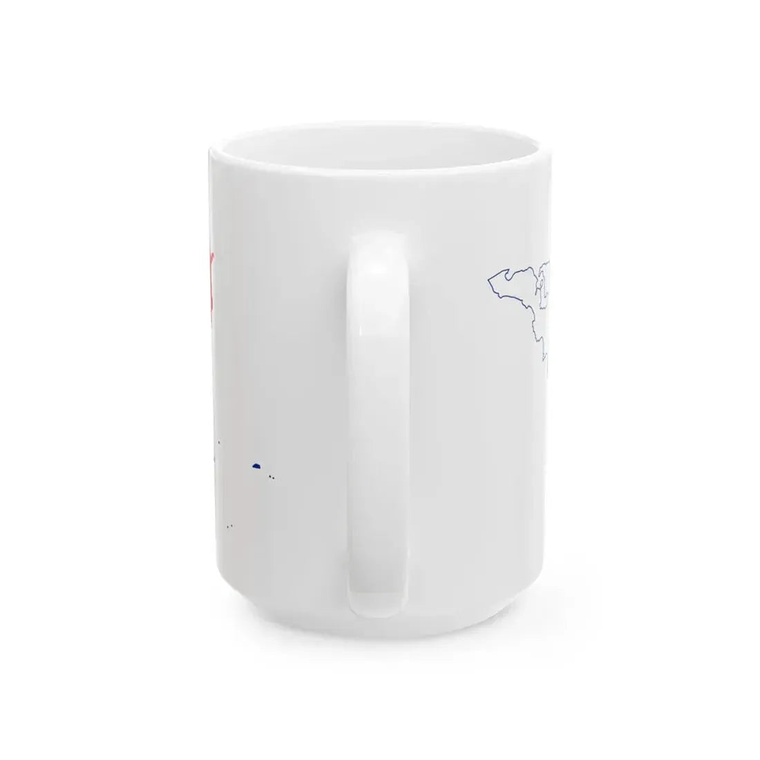 Flag-map of Sint Maarten (Netherlands) White Coffee Mug - Go Mug Yourself