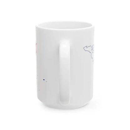 Flag-map of Sint Maarten (Netherlands) White Coffee Mug - Go Mug Yourself