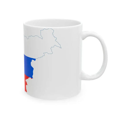 Flag-map of Slovenia2 (Slovenia) White Coffee Mug - Go Mug Yourself