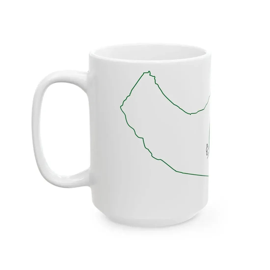 Flag-map of Somaliland 1991-1996 (Mali) White Coffee Mug - Go Mug Yourself