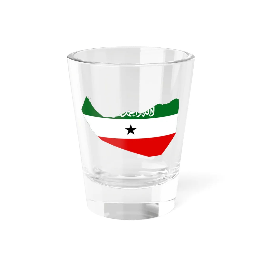 Flag-map of Somaliland (Mali) Shot Glass 1.5oz 1.5oz - Go Mug Yourself