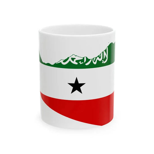 Flag-map of Somaliland (Mali) White Coffee Mug 11oz - Go Mug Yourself