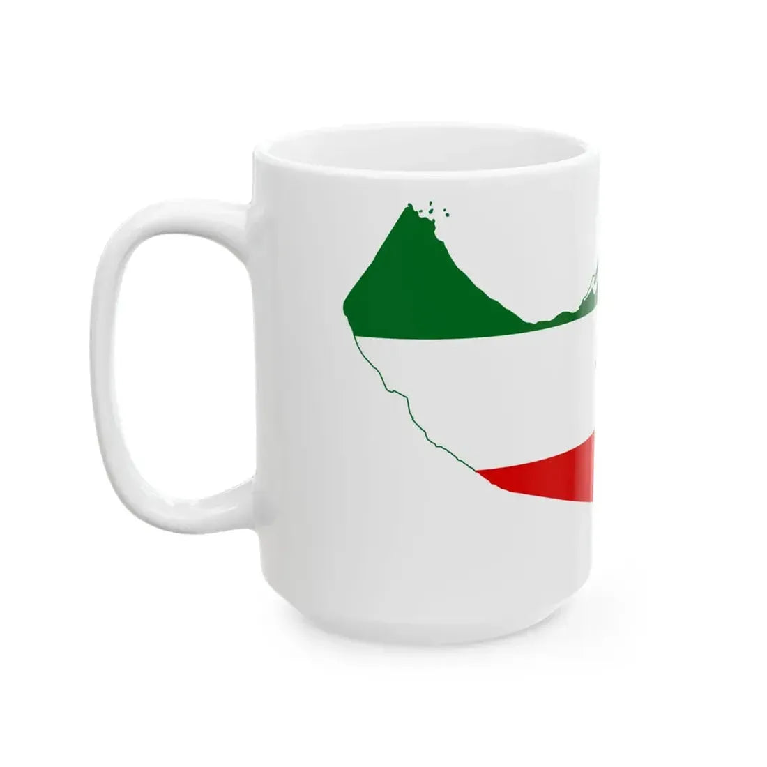 Flag-map of Somaliland (Mali) White Coffee Mug - Go Mug Yourself