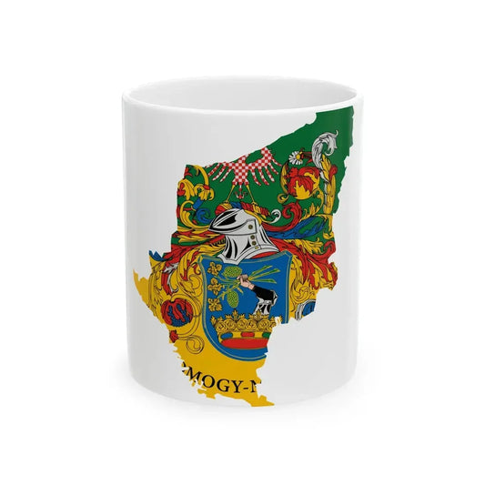 Flag-map of Somogy County (Hungary) White Coffee Mug 11oz - Go Mug Yourself