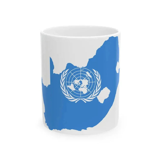 Flag map of South Africa United Nations (South Africa) White Coffee Mug 11oz - Go Mug Yourself