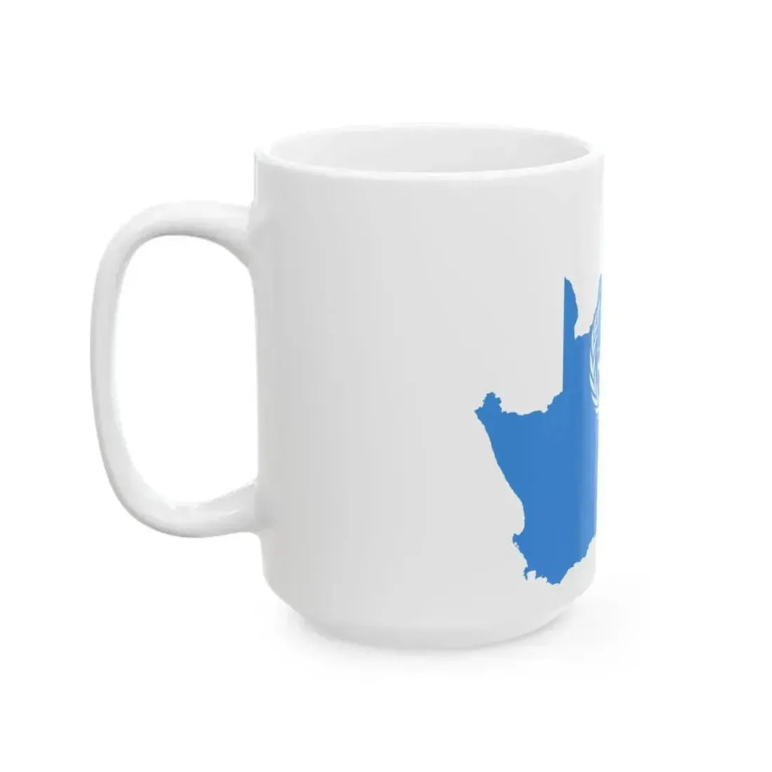 Flag map of South Africa United Nations (South Africa) White Coffee Mug - Go Mug Yourself