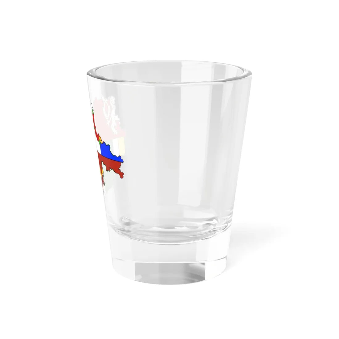 Flag-map of South Bohemian Region (Czech Republic) Shot Glass 1.5oz - Go Mug Yourself