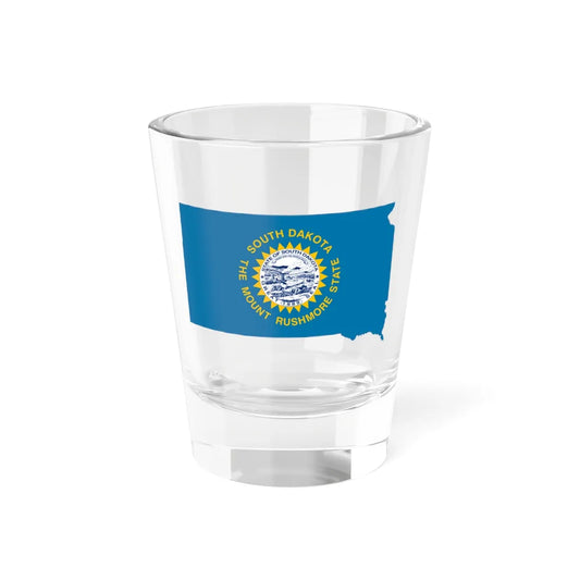 Flag-map of South Dakota (United States) Shot Glass 1.5oz 1.5oz - Go Mug Yourself