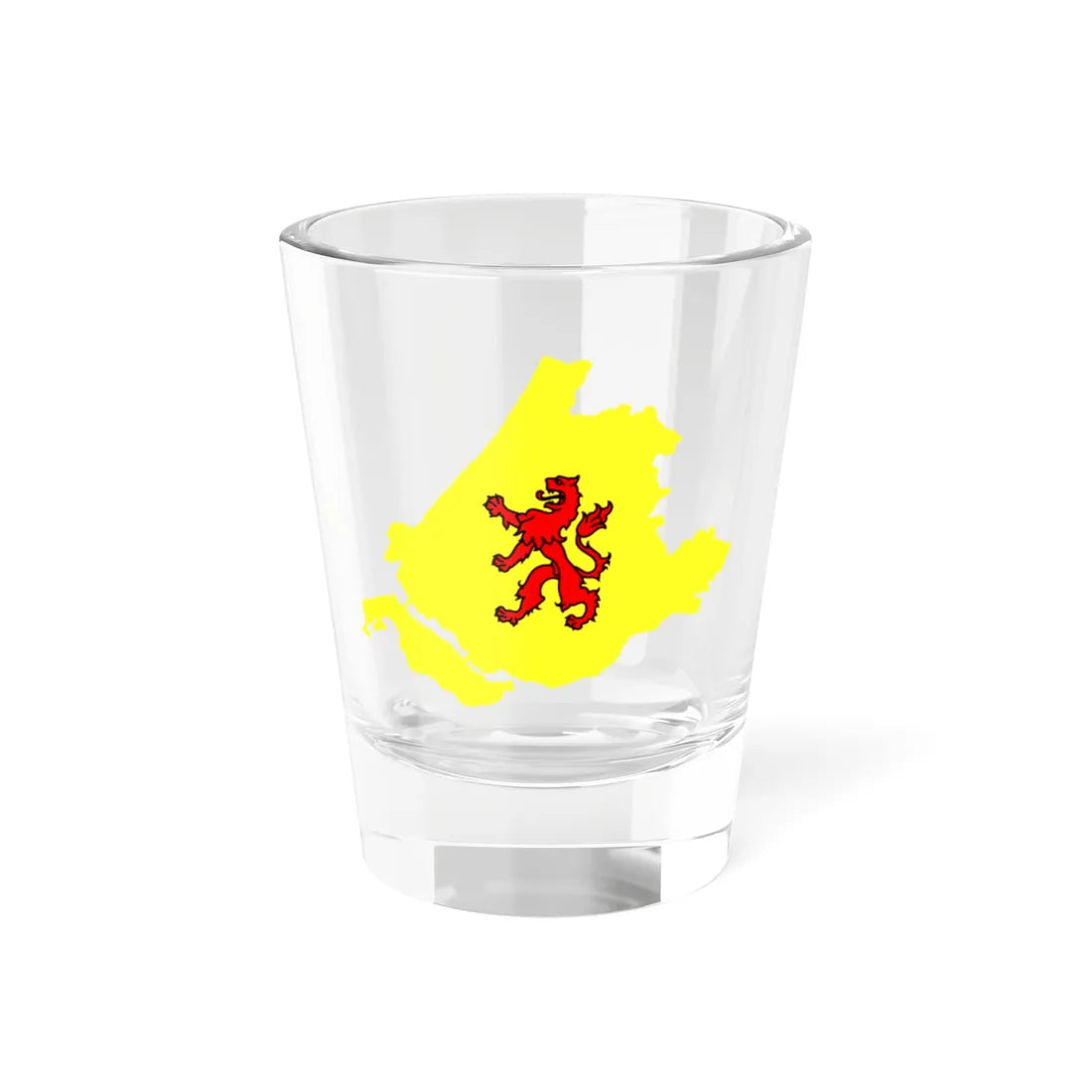 Flag-map of South Holland (Netherlands) Shot Glass 1.5oz 1.5oz - Go Mug Yourself