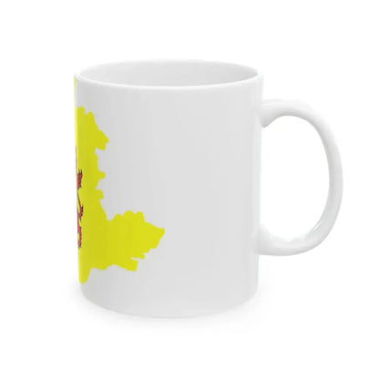 Flag-map of South Holland (Netherlands) White Coffee Mug - Go Mug Yourself