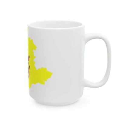 Flag-map of South Holland (Netherlands) White Coffee Mug - Go Mug Yourself