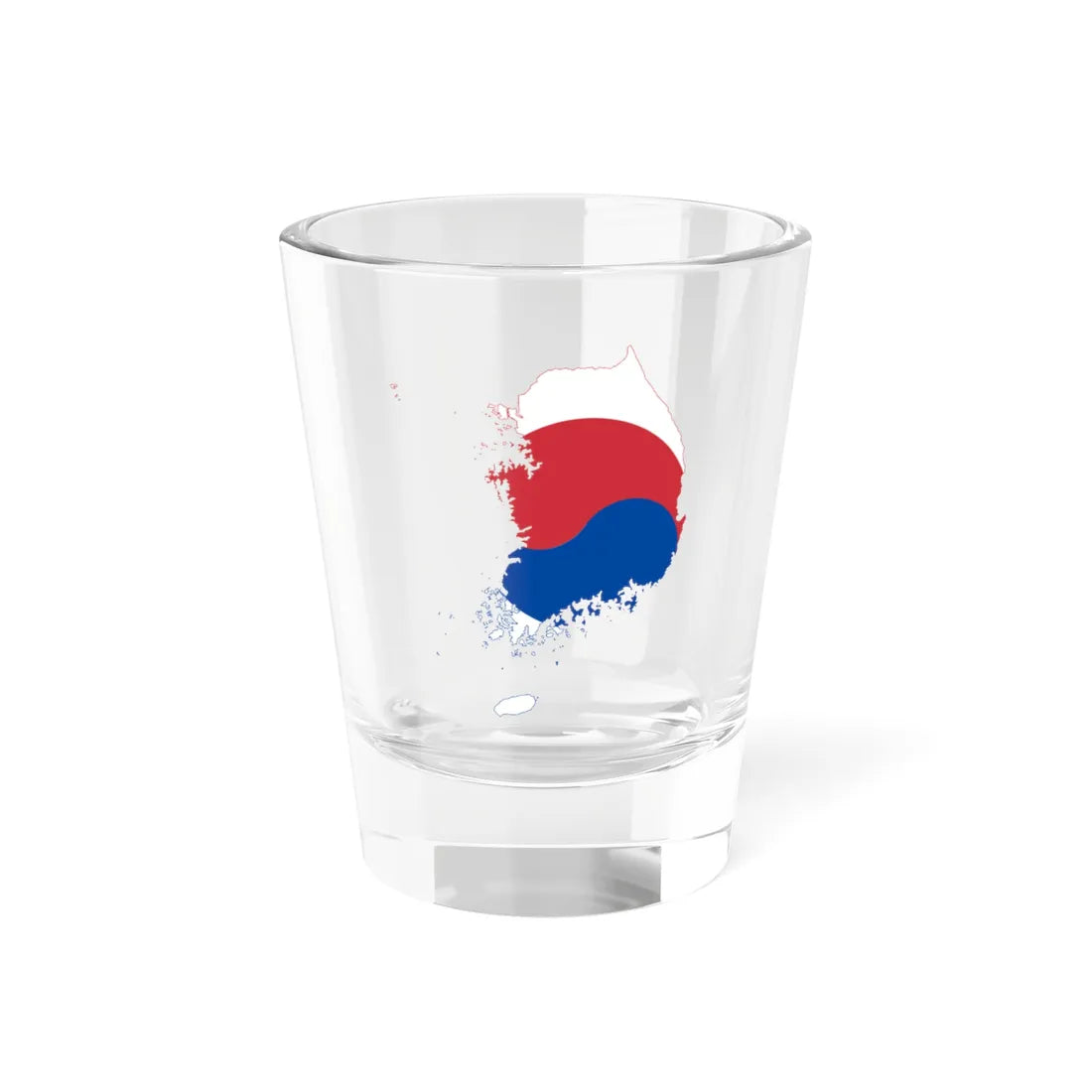 Flag-map of South Korea (Korea) Shot Glass 1.5oz 1.5oz - Go Mug Yourself