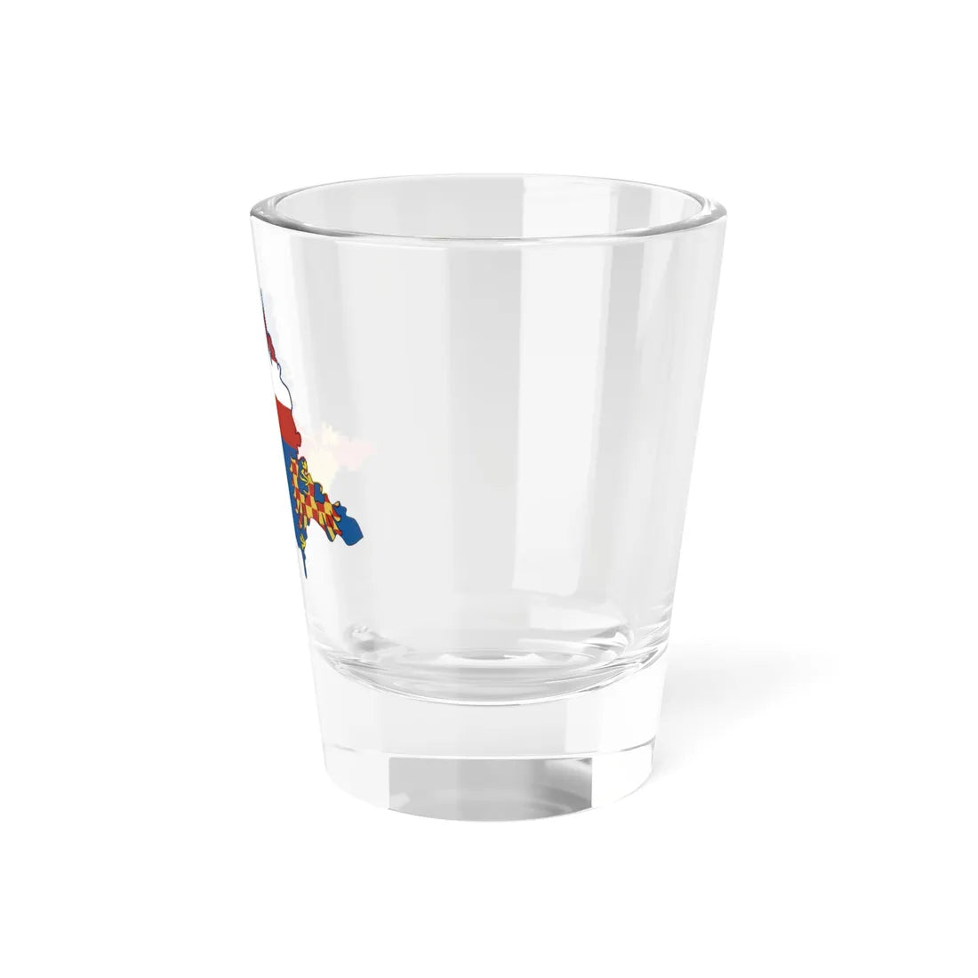 Flag-map of South Moravian Region (Czech Republic) Shot Glass 1.5oz - Go Mug Yourself