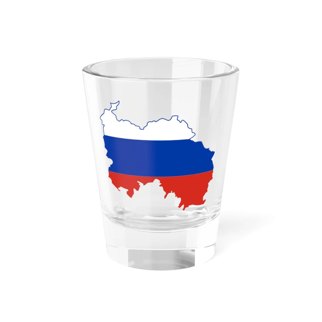 Flag-map of South Ossetia-Russia (Russia) Shot Glass 1.5oz 1.5oz - Go Mug Yourself