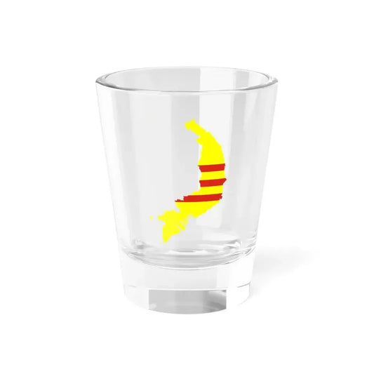 Flag-map of South Vietnam (Vietnam) Shot Glass 1.5oz 1.5oz - Go Mug Yourself