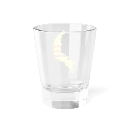 Flag-map of South Vietnam (Vietnam) Shot Glass 1.5oz - Go Mug Yourself