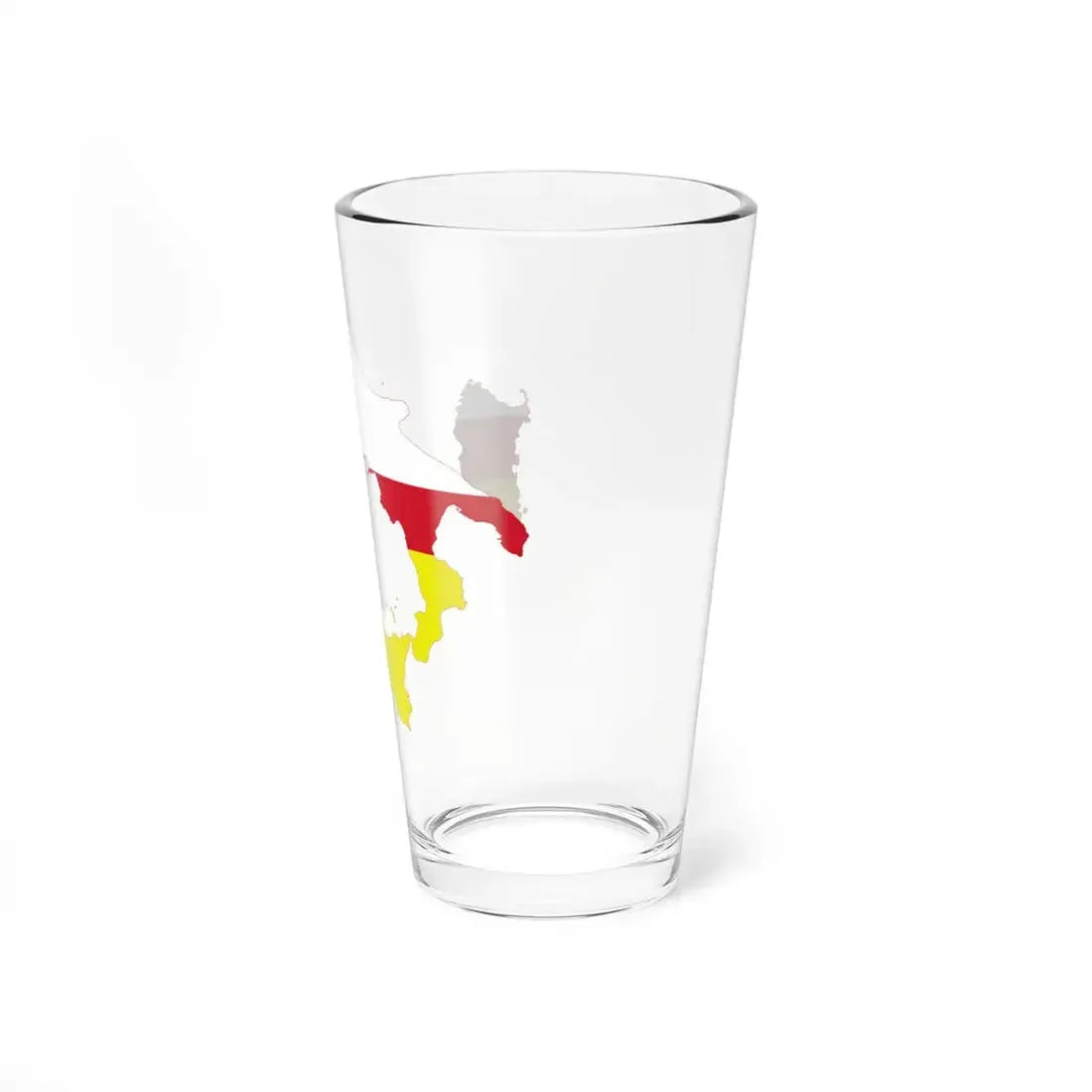 Flag map of Southern Italy (Italy) Pint Glass 16oz - Go Mug Yourself