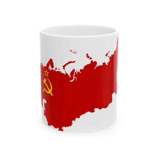 Flag-map of Soviet Union sphere of influence 1961-1989 (Russia) White Coffee Mug 11oz - Go Mug Yourself
