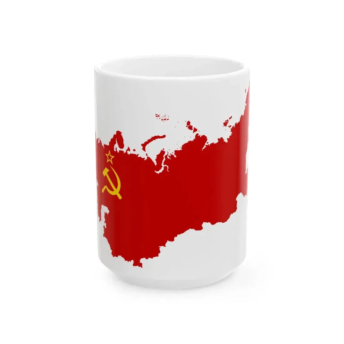 Flag-map of Soviet Union sphere of influence 1961-1989 (Russia) White Coffee Mug 15oz - Go Mug Yourself