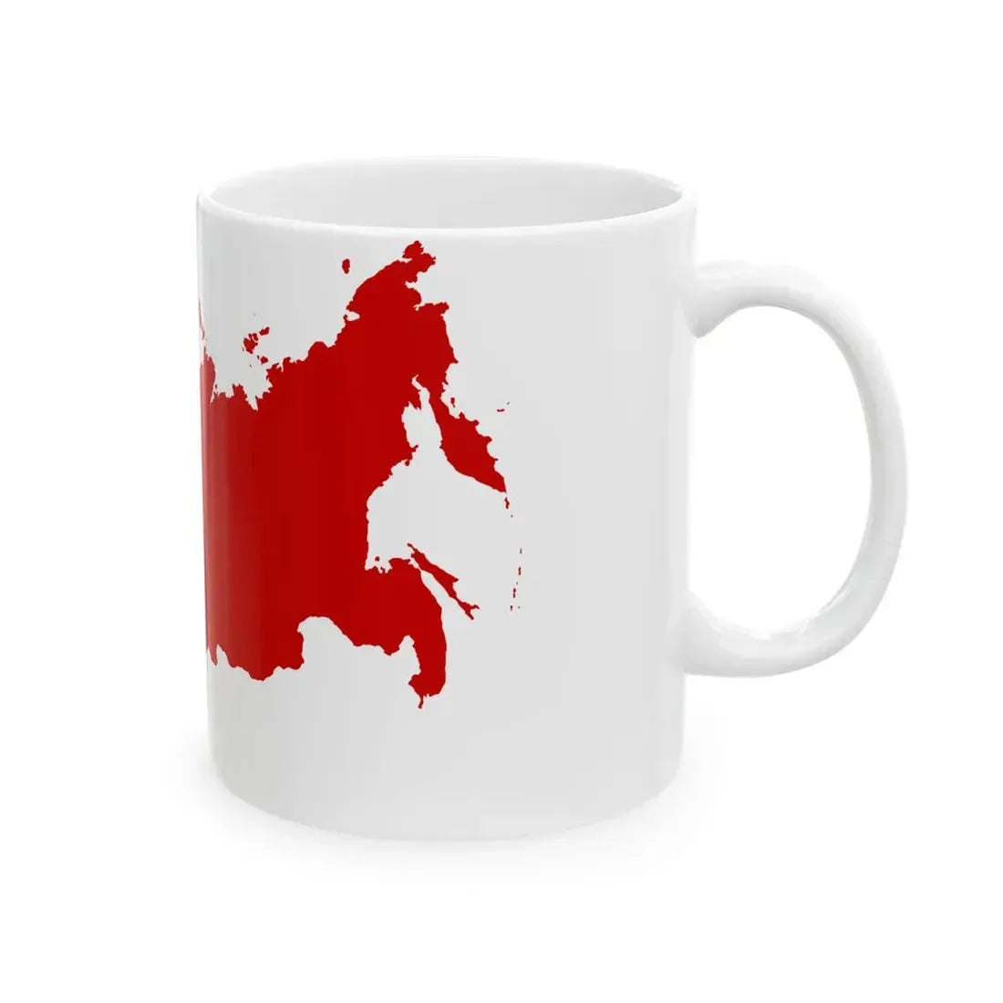 Flag-map of Soviet Union sphere of influence 1961-1989 (Russia) White Coffee Mug - Go Mug Yourself