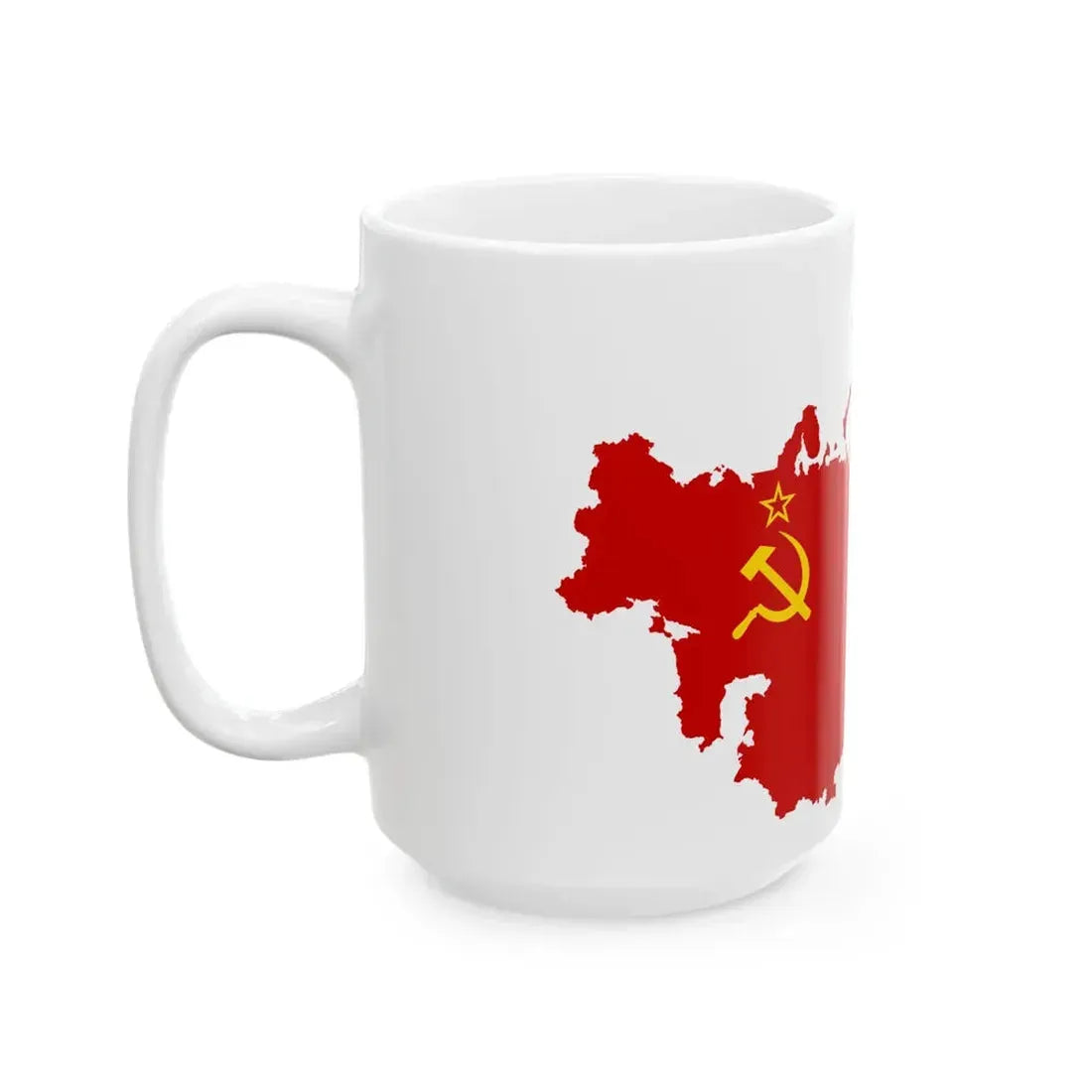 Flag-map of Soviet Union sphere of influence 1961-1989 (Russia) White Coffee Mug - Go Mug Yourself