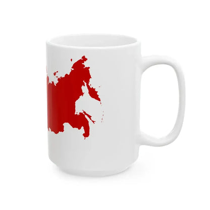 Flag-map of Soviet Union sphere of influence 1961-1989 (Russia) White Coffee Mug - Go Mug Yourself