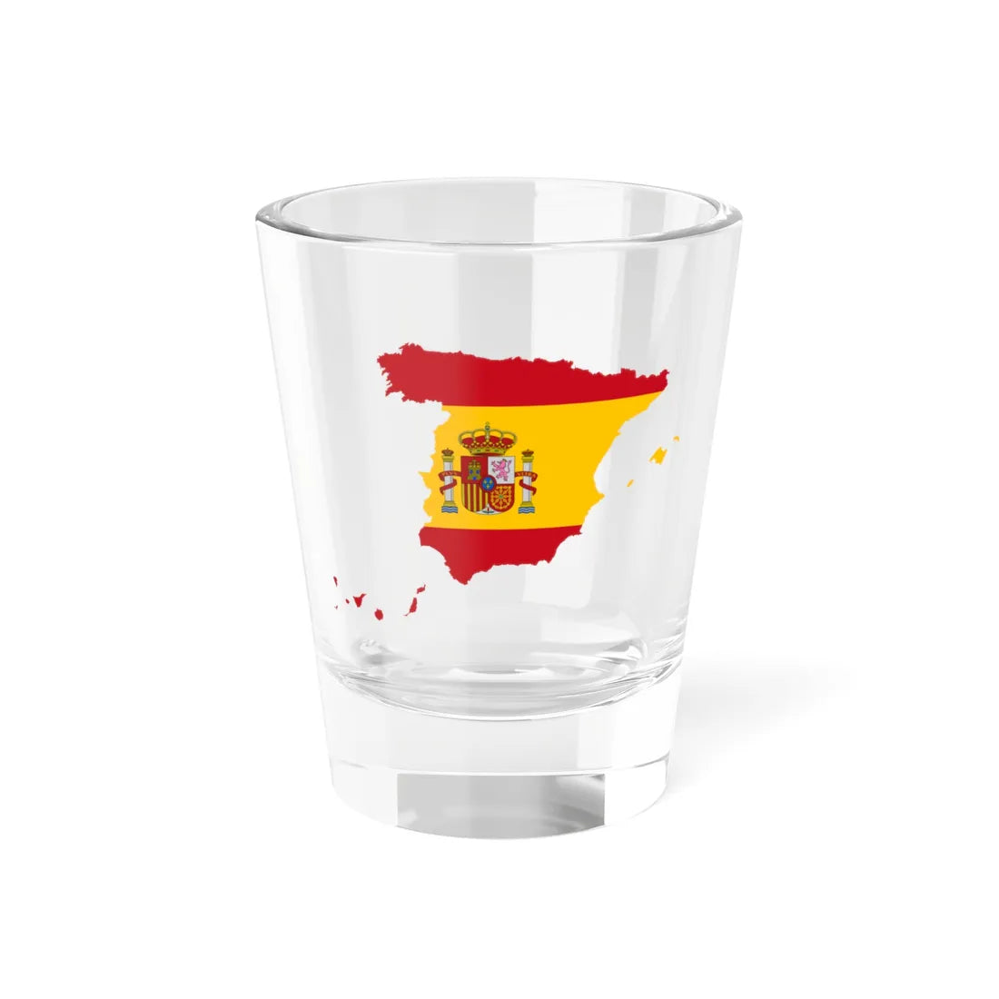 Flag-map of Spain  Canary Islands (Spain) Shot Glass 1.5oz 1.5oz - Go Mug Yourself