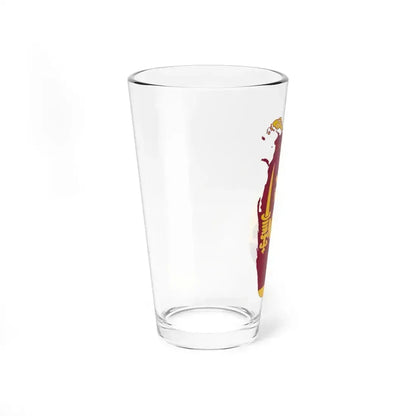 Flag map of Sri Lanka (Sri Lanka) Pint Glass 16oz - Go Mug Yourself