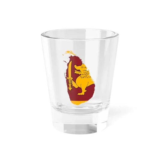 Flag-map of Sri Lanka (Sri Lanka) Shot Glass 1.5oz 1.5oz - Go Mug Yourself