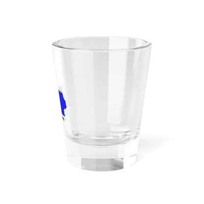 Flag-map of Sverdlovsk Oblast (Russia) Shot Glass 1.5oz - Go Mug Yourself