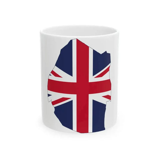 Flag map of Swaziland Protectorate 1902-1967 (Eswatini) White Coffee Mug 11oz - Go Mug Yourself