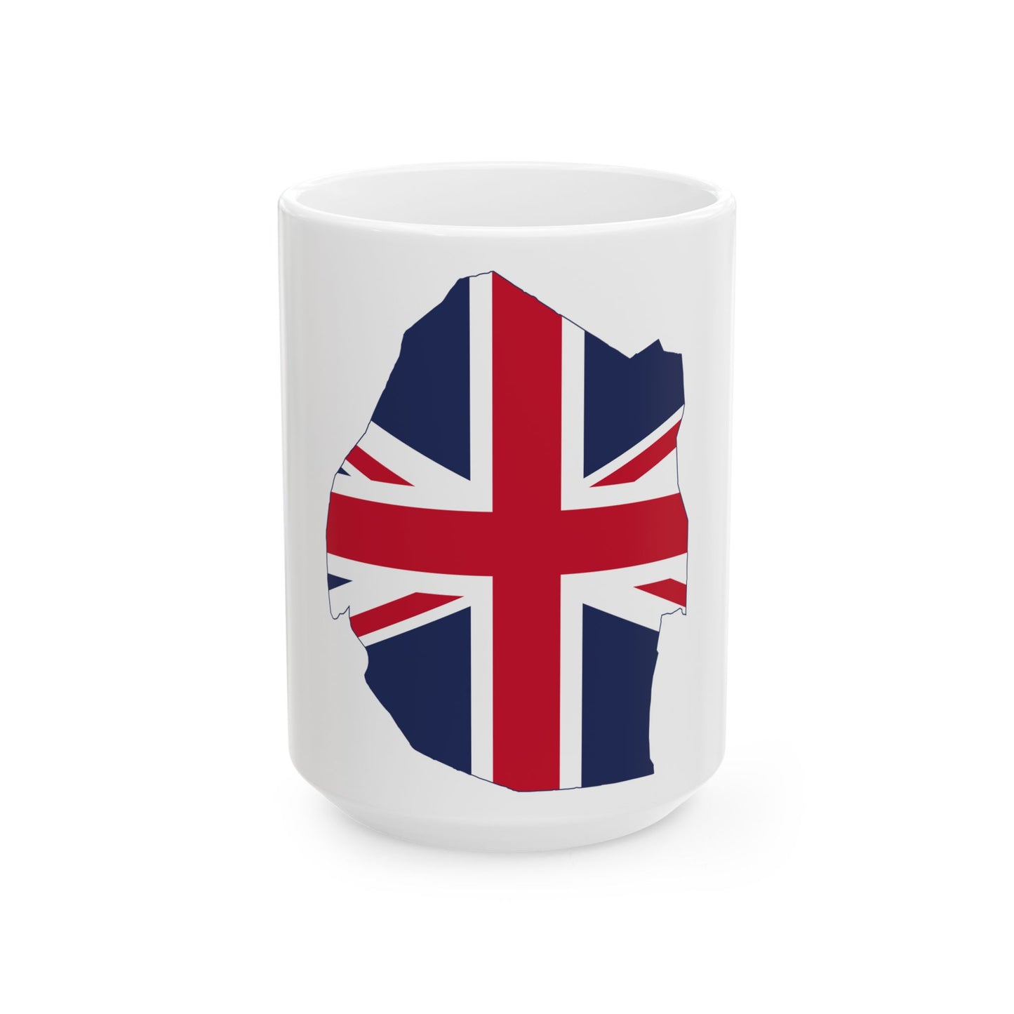 Flag map of Swaziland Protectorate 1902-1967 (Eswatini) White Coffee Mug-15oz-Go Mug Yourself