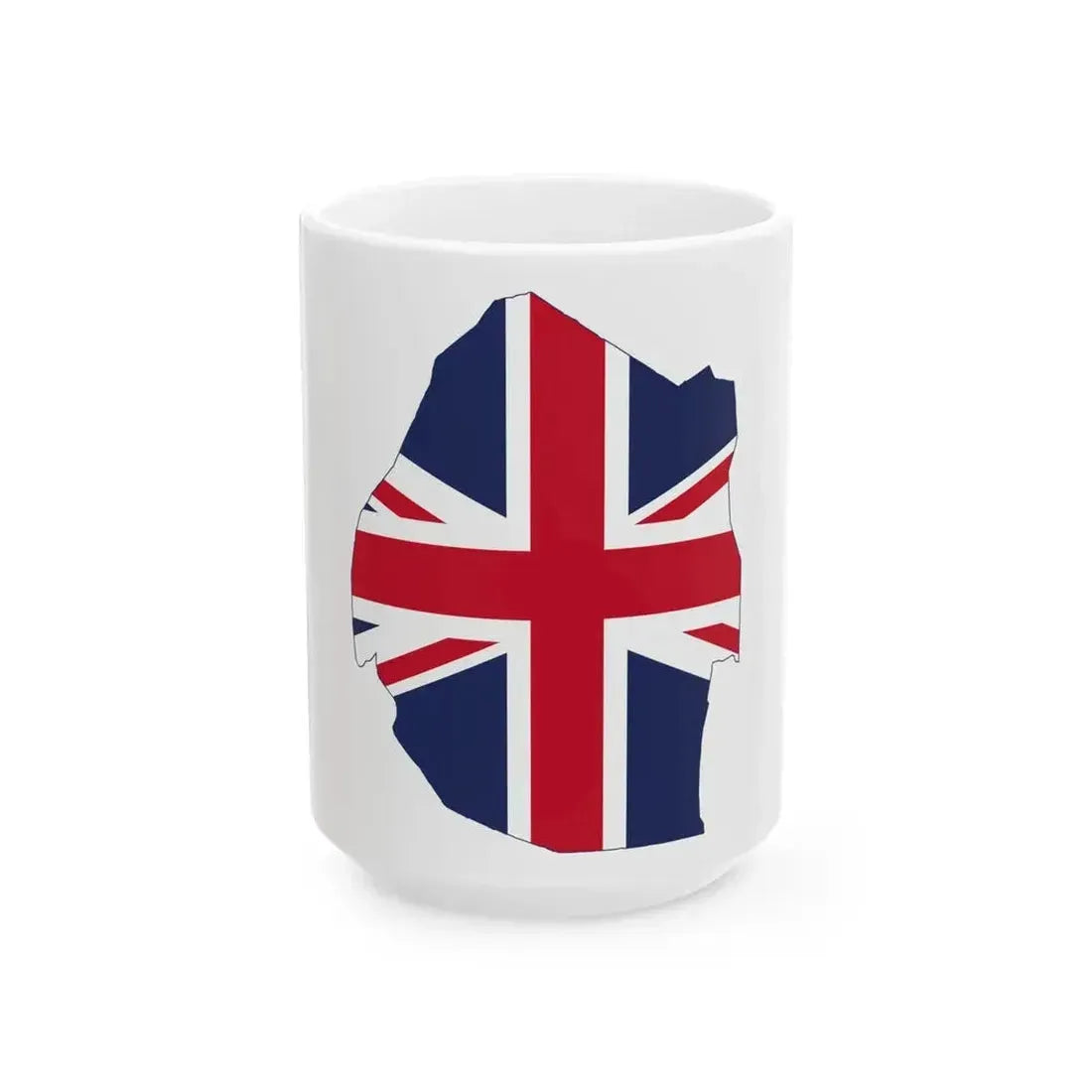 Flag map of Swaziland Protectorate 1902-1967 (Eswatini) White Coffee Mug 15oz - Go Mug Yourself