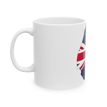 Flag map of Swaziland Protectorate 1902-1967 (Eswatini) White Coffee Mug-Go Mug Yourself
