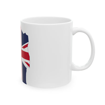 Flag map of Swaziland Protectorate 1902-1967 (Eswatini) White Coffee Mug-Go Mug Yourself