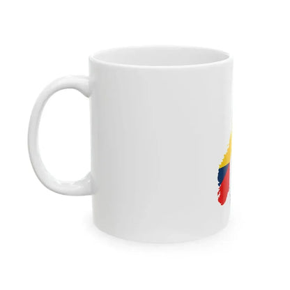 Flag-map of Sweden-Norway (Norway) White Coffee Mug - Go Mug Yourself