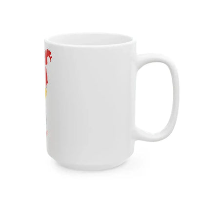Flag-map of Sweden-Norway (Norway) White Coffee Mug - Go Mug Yourself