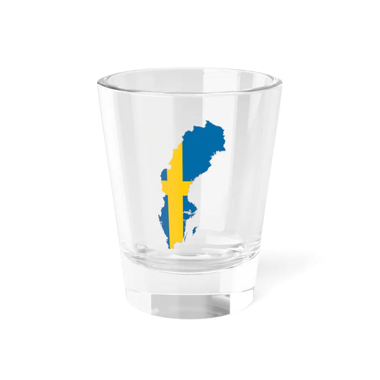 Flag-Map of Sweden (Sweden) Shot Glass 1.5oz 1.5oz - Go Mug Yourself