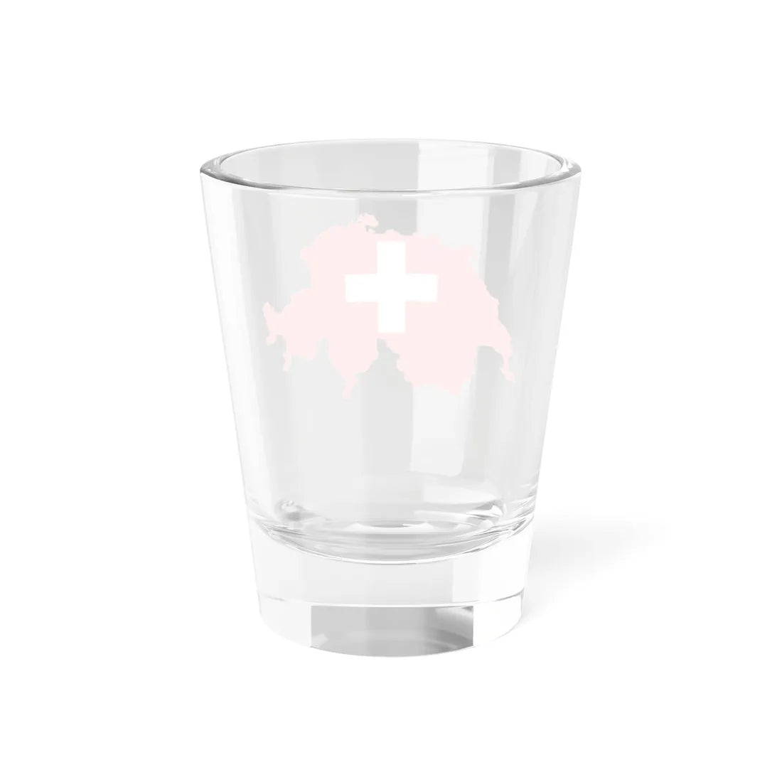 Flag-map of Switzerland (Switzerland) Shot Glass 1.5oz - Go Mug Yourself