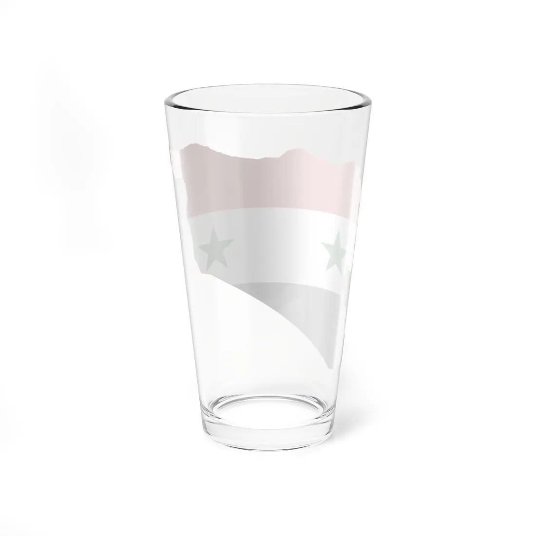 Flag-map of Syria Irredentist (Syria) Pint Glass 16oz - Go Mug Yourself
