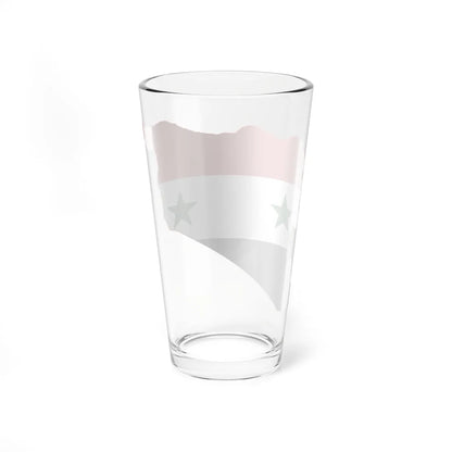 Flag-map of Syria Irredentist (Syria) Pint Glass 16oz - Go Mug Yourself