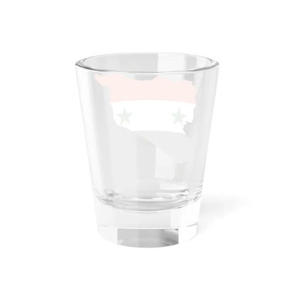 Flag-map of Syria Irredentist (Syria) Shot Glass 1.5oz - Go Mug Yourself