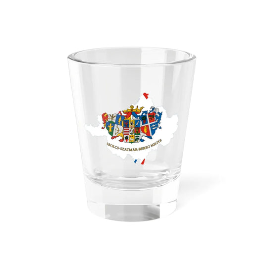 Flag-map of Szabolcs-Szatmar-Bereg County (Hungary) Shot Glass 1.5oz 1.5oz - Go Mug Yourself