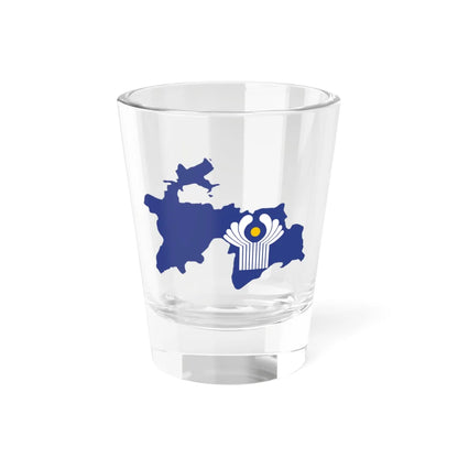 Flag-map of Tajikistan CIS (Tajikistan) Shot Glass 1.5oz 1.5oz - Go Mug Yourself