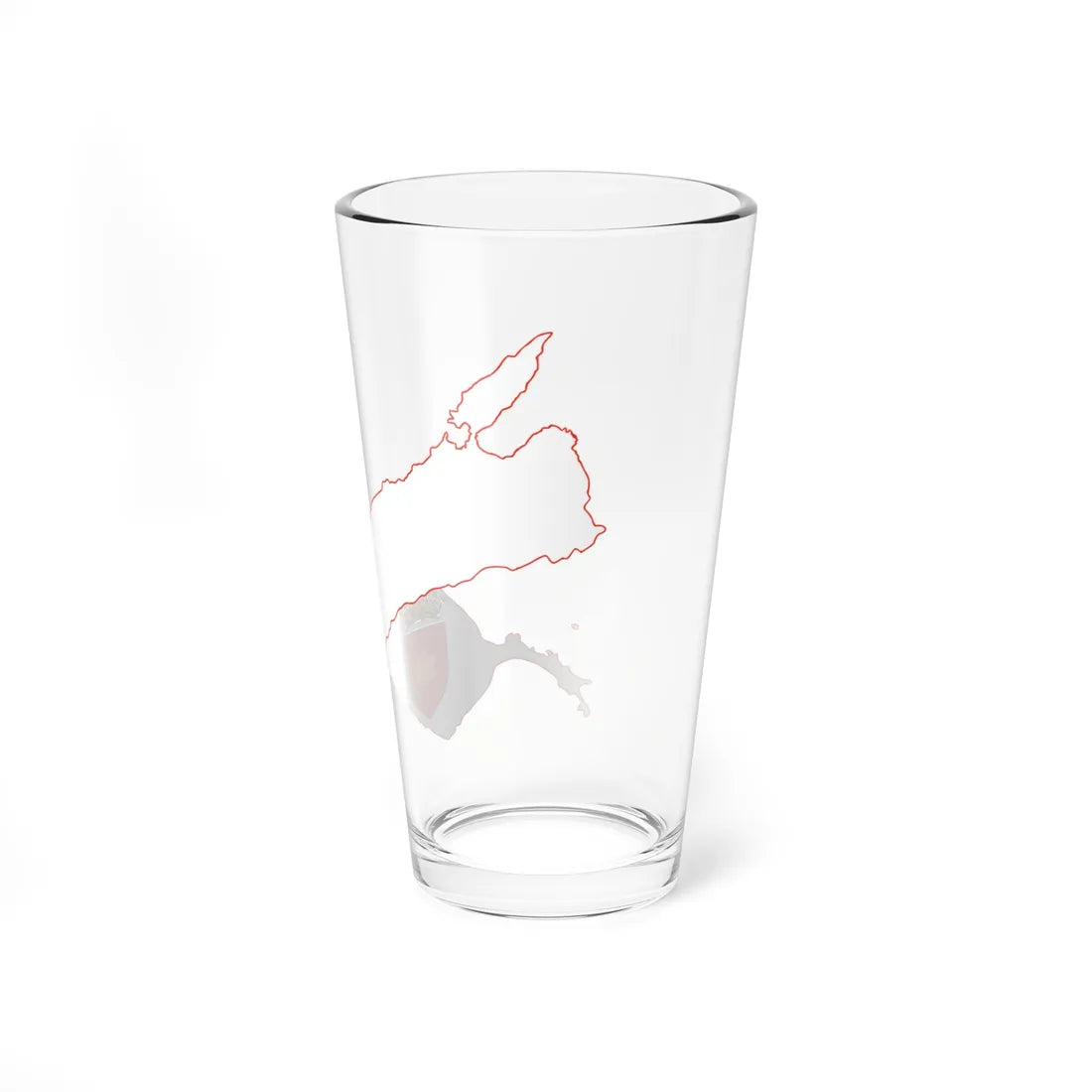 Flag map of Tavolara (Italy) Pint Glass 16oz - Go Mug Yourself