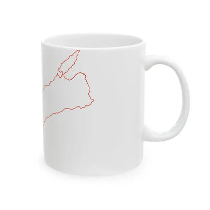 Flag map of Tavolara (Italy) White Coffee Mug - Go Mug Yourself