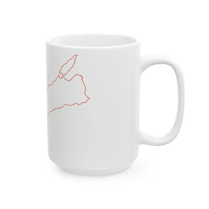 Flag map of Tavolara (Italy) White Coffee Mug - Go Mug Yourself