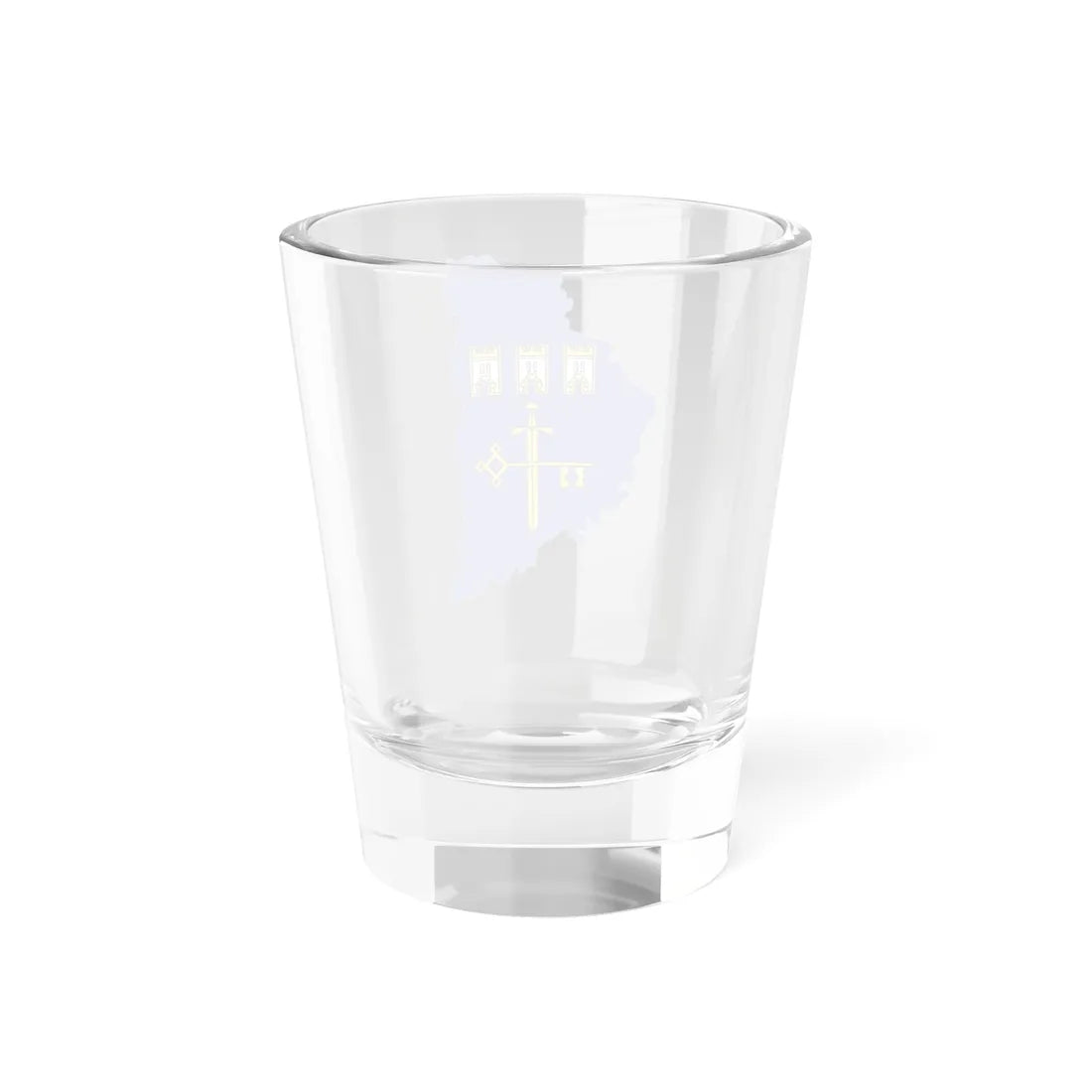 Flag-map of Ternopil Oblast (Ukraine) Shot Glass 1.5oz - Go Mug Yourself