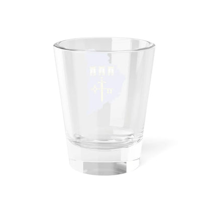 Flag-map of Ternopil Oblast (Ukraine) Shot Glass 1.5oz - Go Mug Yourself